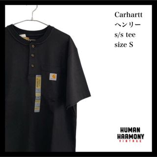 カーハート Carhartt ヘンリーネック 半袖Tシャツ 新品(Tシャツ/カットソー(半袖/袖なし))