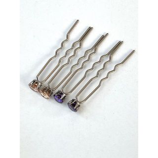 スワロフスキー(SWAROVSKI)のSWAROVSKIストーン　ヘアアクセ　ヘアスティック4本セット　未使用品(ヘアピン)