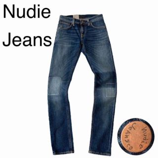 ヌーディジーンズ(Nudie Jeans)のタグ付き☆ヌーディージーンズ  ロングジョン デニム　ジーンズ　W26 L32(デニム/ジーンズ)