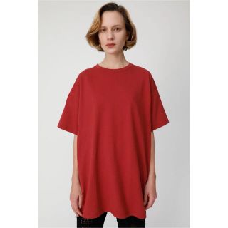 マウジー(moussy)のマウジー　OVERSIZED C／N Tシャツ D/RED3 フリーサイズ(Tシャツ(半袖/袖なし))