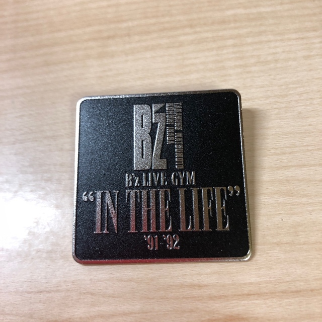 B'z LIVE-GYM ’91〜'92IN THE LIFE ツアーバッジ