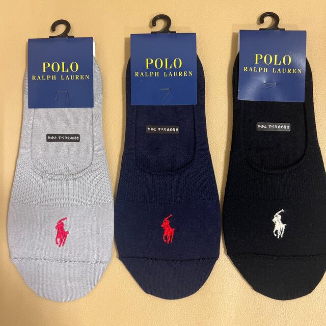 POLO RALPH LAUREN(ポロラルフローレン)の推奨品　新品　レディース  ポロラルフローレン　ペッツソックス3足組　送料無料 レディースのレッグウェア(ソックス)の商品写真