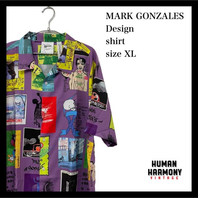 Mark Gonzales(マークゴンザレス)のマーク ゴンザレス MARK GONZALES 柄シャツ 半袖 新品 メンズのトップス(シャツ)の商品写真