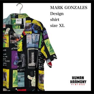 マークゴンザレス(Mark Gonzales)のマークゴンザレス MARKGONZALES 柄シャツ 半袖 新品(シャツ)