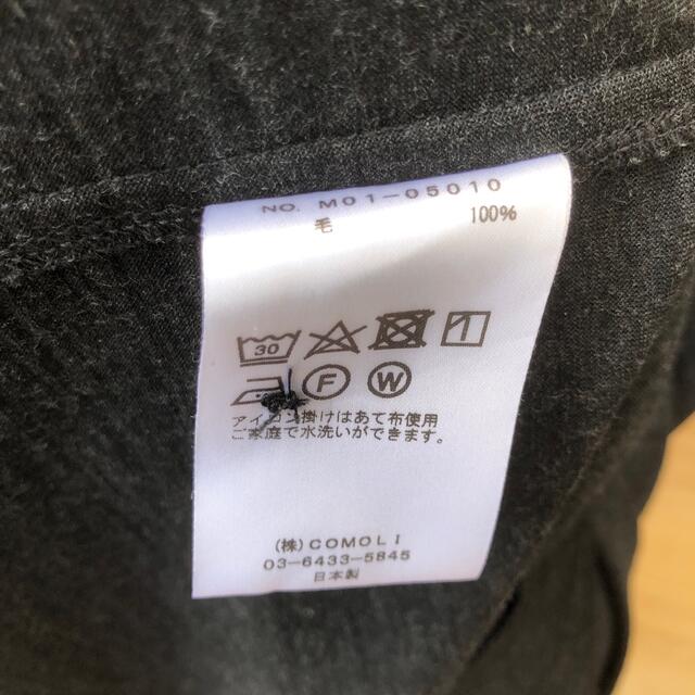 正規店定番 COMOLI - 18SS comoli ウール天竺 半袖シャツ チャコールの