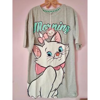 ディズニー(Disney)のPrimark X Disney♡マリーちゃん半袖ロングワンピTシャツXS(ロングワンピース/マキシワンピース)