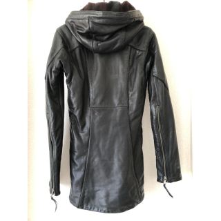 LGB th addiction 7万円レザーロングパーカーモッズコートの通販