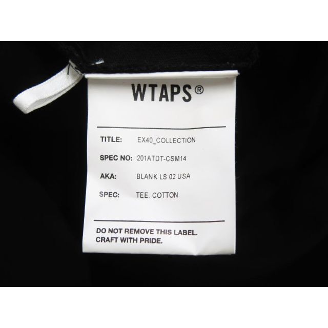 W)taps(ダブルタップス)のWTAPS 20SS BLANK LS 02 USA TEE COTTON 2 メンズのトップス(Tシャツ/カットソー(七分/長袖))の商品写真