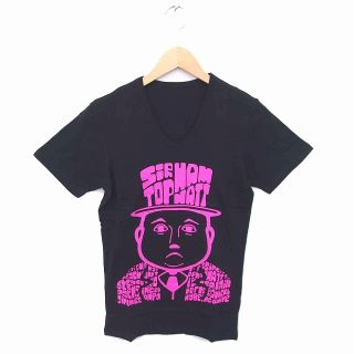 ロエン(Roen)のロエン 箱付き トーマス コラボ Tシャツ カットソー Vネック 半袖 S 黒(Tシャツ(半袖/袖なし))