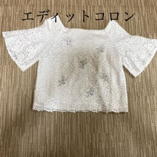 プロポーションボディドレッシング(PROPORTION BODY DRESSING)の白レーストップス(カットソー(半袖/袖なし))