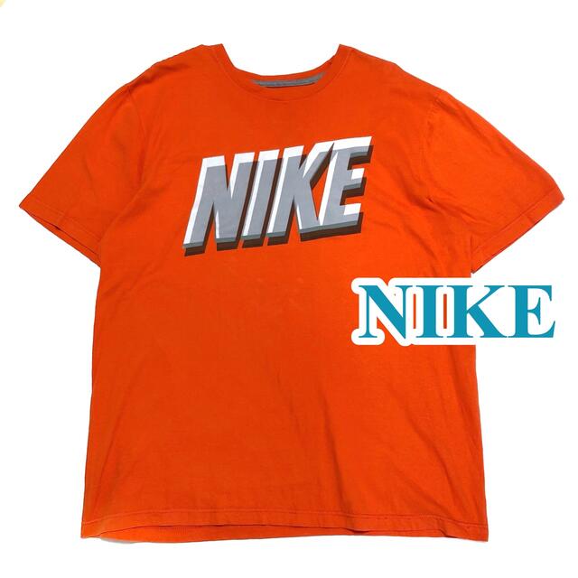 NIKE(ナイキ)の【古着】⑭ NIKE ナイキスポーツウェア　ビックプリント　デカロゴ  Tシャツ メンズのトップス(Tシャツ/カットソー(半袖/袖なし))の商品写真