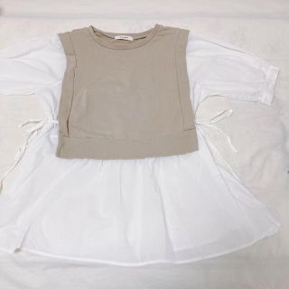 ダブルクローゼット(w closet)のw closet チュニック　ブラウス(シャツ/ブラウス(半袖/袖なし))