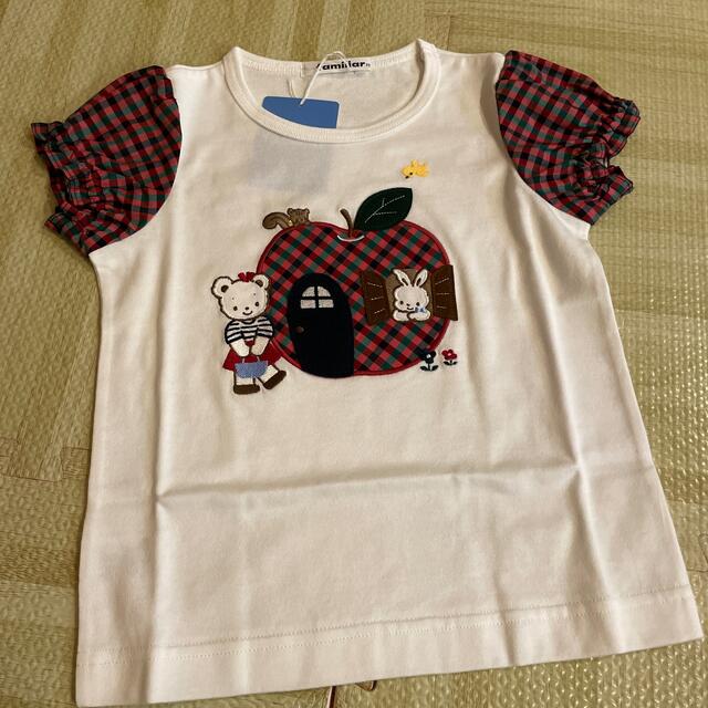 familiar(ファミリア)の【Familiar】Tシャツ　100 キッズ/ベビー/マタニティのキッズ服女の子用(90cm~)(Tシャツ/カットソー)の商品写真