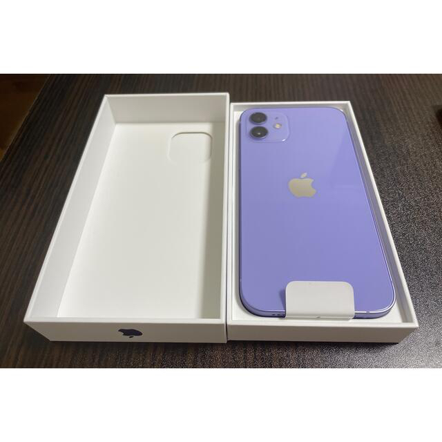 iPhone12 64 パープル　新品未使用スマートフォン/携帯電話