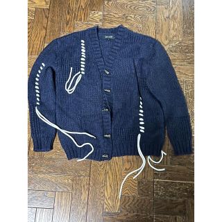 シュープ(SHOOP)のSHOOP mori cardigan ネイビー(カーディガン)