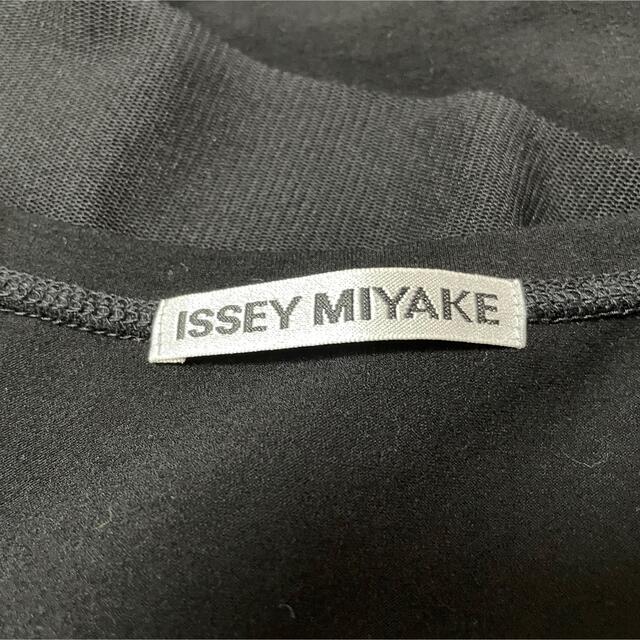 ISSEY MIYAKE(イッセイミヤケ)のISSEY MIYAKE イッセイミヤケ　タンクトップ　カットソー　オーガンジー レディースのトップス(タンクトップ)の商品写真