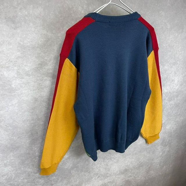 【超希少】80s〜90s YSL イヴサンローラン　マルチカラー　ニットセーター