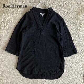 ロンハーマン(Ron Herman)のRon Herman Linen Shirt Black リネンスキッパーシャツ(シャツ/ブラウス(長袖/七分))