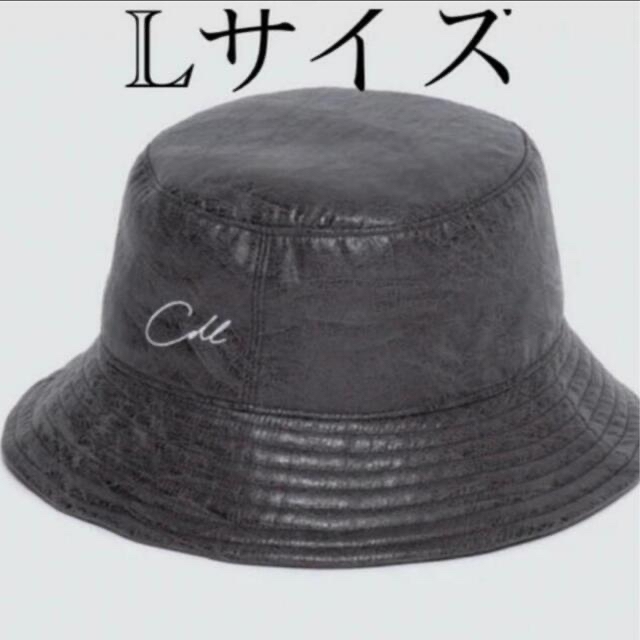 CDL FAUX LEATHER HAT BLACK  Lサイズ