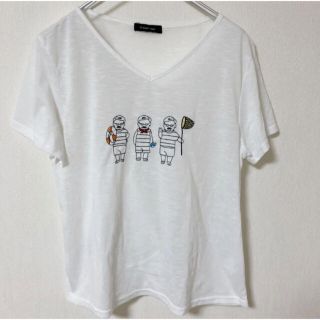 アズノウアズ(AS KNOW AS)のゆるくて可愛いおじさん柄Tシャツ(Tシャツ(半袖/袖なし))