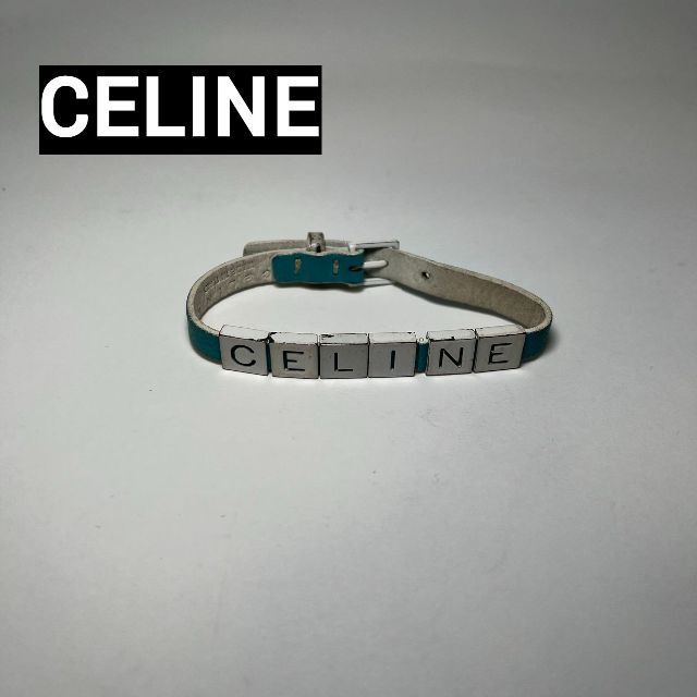 celine(セリーヌ)のセリーヌ CELINE ブレスレット ブルー ハイブランド USED 青  レディースのアクセサリー(ブレスレット/バングル)の商品写真