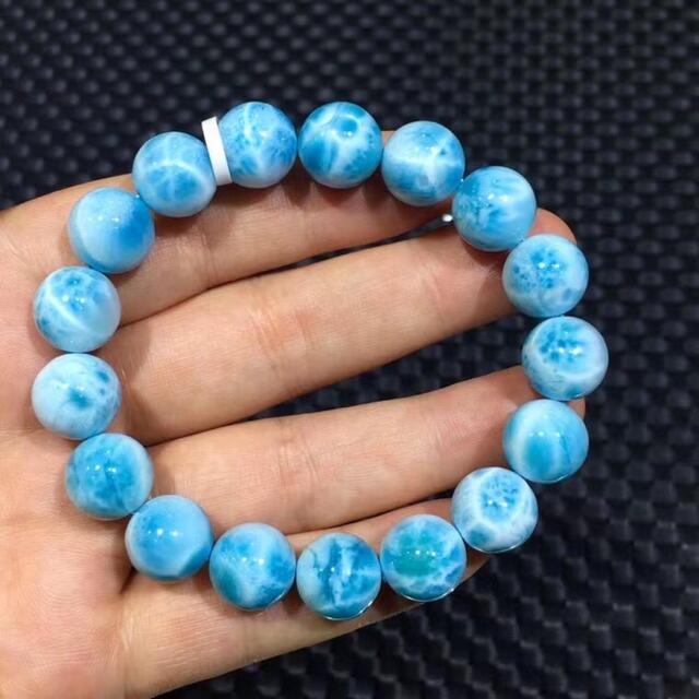 驚きの価格 【天然】ラリマー ブレスレット 12mm ブレスレット