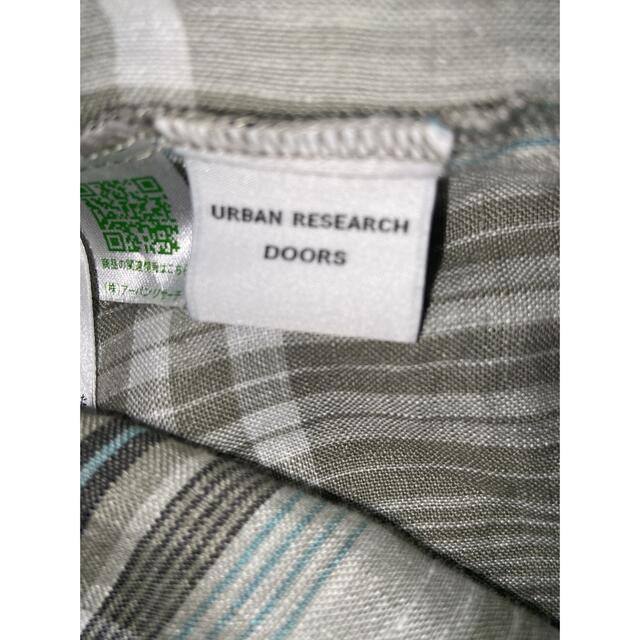 URBAN RESEARCH DOORS(アーバンリサーチドアーズ)のアーバンリサーチリネンチェックワンピース レディースのワンピース(ロングワンピース/マキシワンピース)の商品写真