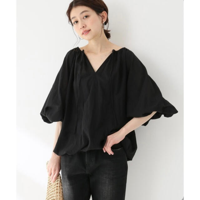 Plage(プラージュ)のhigu♪様専用★plage☆CO Caftan ブラウス(ブラック) レディースのトップス(シャツ/ブラウス(半袖/袖なし))の商品写真