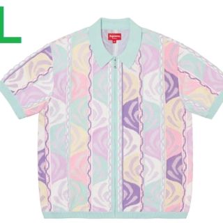 シュプリーム(Supreme)のSupreme Abstract Textured Zip Up Polo(ポロシャツ)