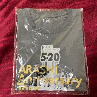 アラシ(嵐)の嵐anniversary tour5×20 Tシャツ(グレー)(アイドルグッズ)