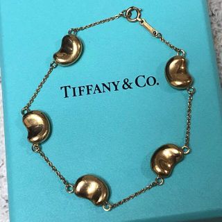 ティファニー(Tiffany & Co.)の超希少 K18YG★ティファニー★750 ビーンズ ブレスレット(ブレスレット/バングル)