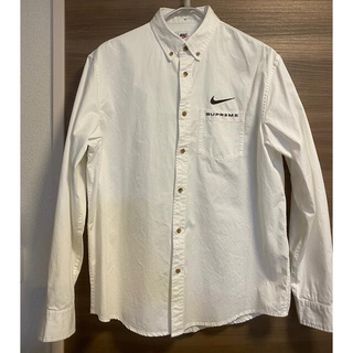 シュプリーム(Supreme)のSupreme Nike Cotton Twill Shirt White M(シャツ)
