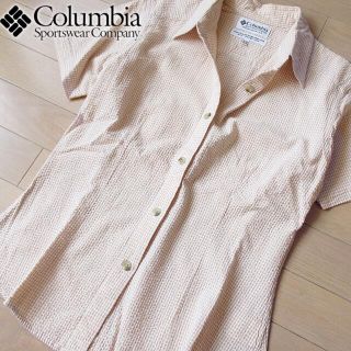 コロンビア(Columbia)の超美品 (海外サイズ)XS コロンビア レディース 半袖シャツ オレンジ(シャツ/ブラウス(半袖/袖なし))