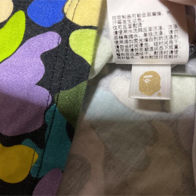 APE BAPE  KAWS MULTI CAMO 迷彩　ロンt シャーク　L 5