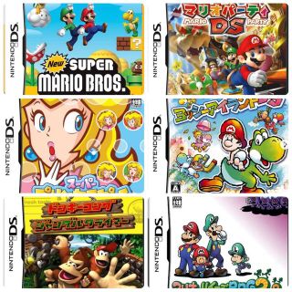 ニンテンドーDS(ニンテンドーDS)のマリオ系 DSソフト まとめ売り (携帯用ゲームソフト)