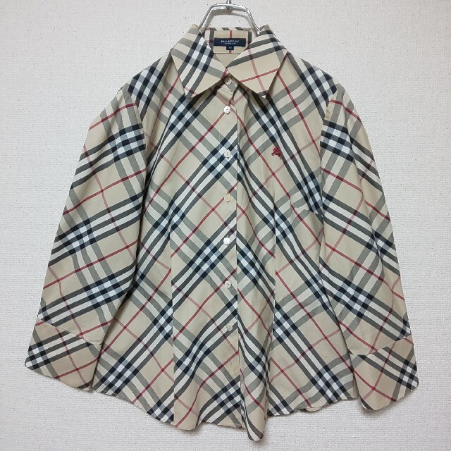 BURBERRY(バーバリー)の【極美品/廃盤】BURBERRY LONDON ノバチェックシャツ ホースロゴ レディースのトップス(シャツ/ブラウス(長袖/七分))の商品写真