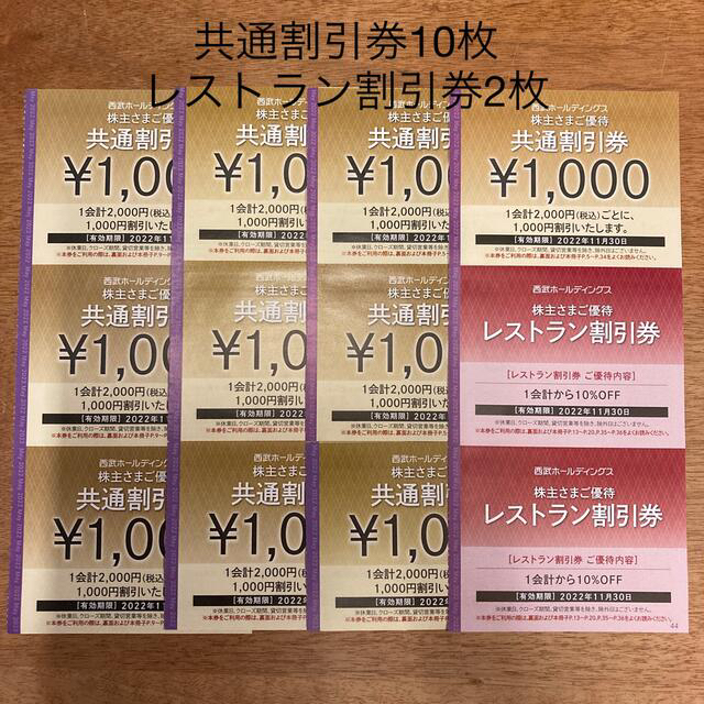 西武ホールディングス 共通割引券 10枚 | www.barryshairstudio.ie