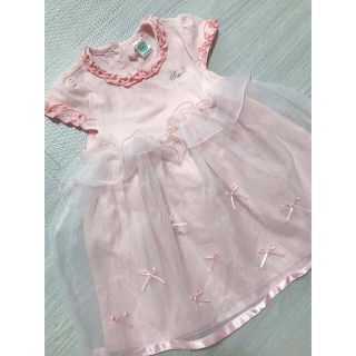 マザウェイズ(motherways)のマザウェイズ チュール フリル ワンピース　美品　83(ワンピース)