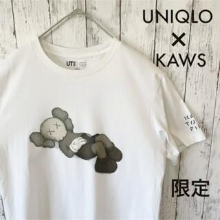 ユニクロ(UNIQLO)の【完売品】 UNIQLO × KAWS  Tシャツ ホワイト 限定品(Tシャツ/カットソー(半袖/袖なし))