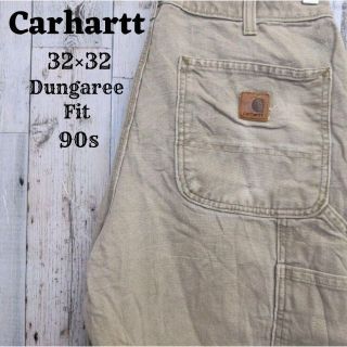 カーハート(carhartt)の90sカーハートペインターパンツ32×32ワークボトムス古着灰色グレーコットン(ペインターパンツ)