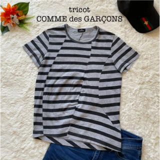 コムデギャルソン(COMME des GARCONS)のtricot COMME des GARÇONS　ランダムパネルボーダーTシャツ(Tシャツ(半袖/袖なし))