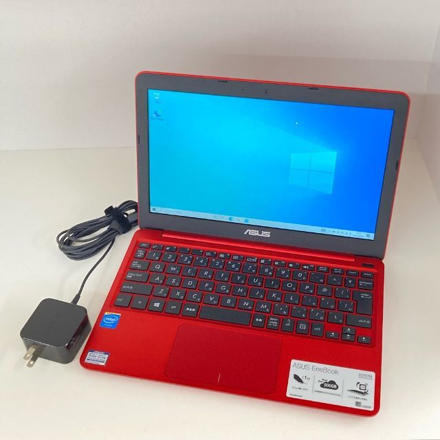 動作確認済み　ASUS EeeBook X205TA  レッド