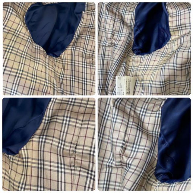 BURBERRY BLUE LABEL(バーバリーブルーレーベル)の☆バーバリーブルーレーベル☆ダッフルコート ショート丈　ノバチェック　紺　38 レディースのジャケット/アウター(ダッフルコート)の商品写真