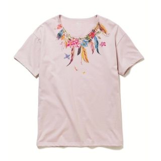 レアセル(rehacer)の春夏に映えるナチュラルピンクカラーのベーシックシルエットユニセックスTシャツ(Tシャツ/カットソー(半袖/袖なし))