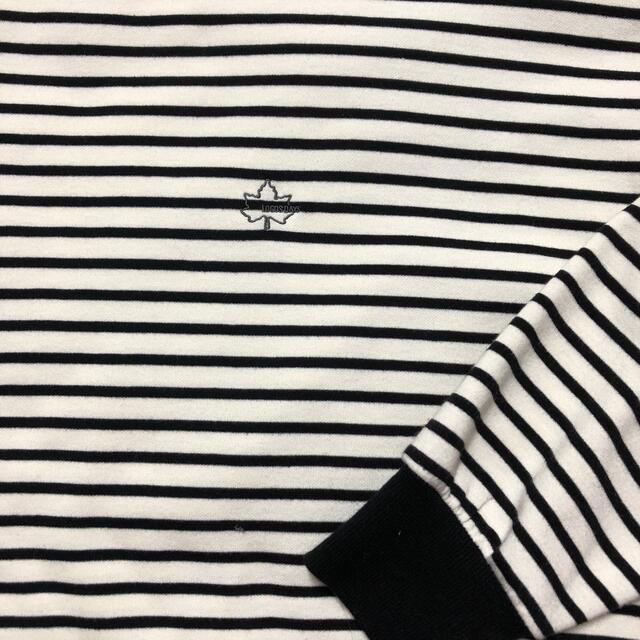 LOGOS(ロゴス)のLOGOSDAYS ボーダーTシャツ 厚手 長袖  レディースのトップス(Tシャツ(長袖/七分))の商品写真