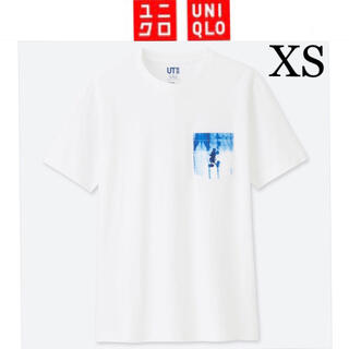 ユニクロ(UNIQLO)の新品タグ付き☆UNIQLO×DisneyミッキーブルーＴシャツXSユニクロUT(Tシャツ/カットソー(半袖/袖なし))