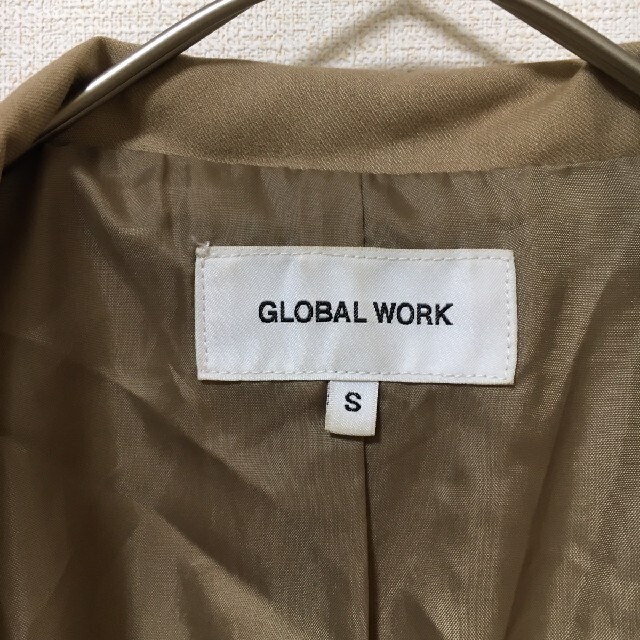 GLOBAL WORK(グローバルワーク)の美品♡トレンチコートGLOBAL WORKグローバルワーク春アウターSサイズ上着 レディースのジャケット/アウター(トレンチコート)の商品写真