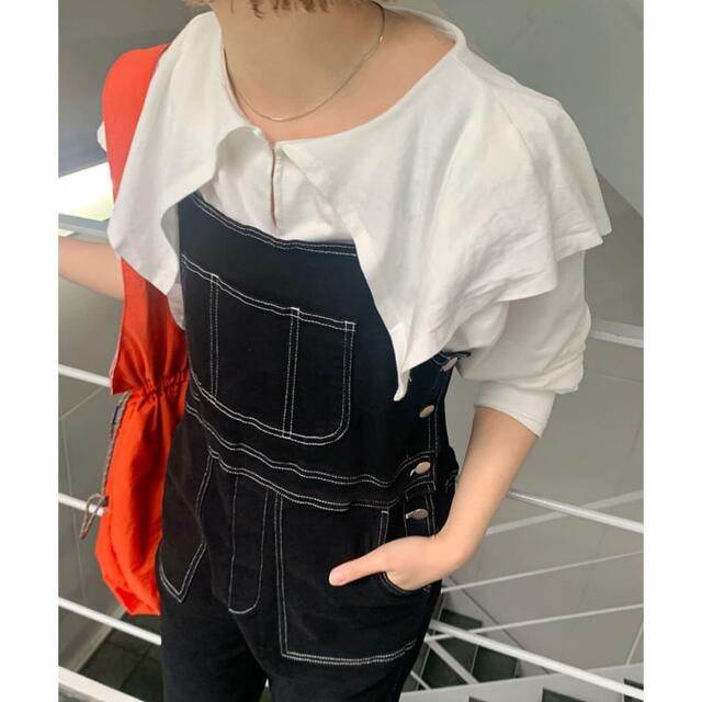 Kastane(カスタネ)のkastane ビッグ衿ルーズロンT   レディースのトップス(Tシャツ(長袖/七分))の商品写真