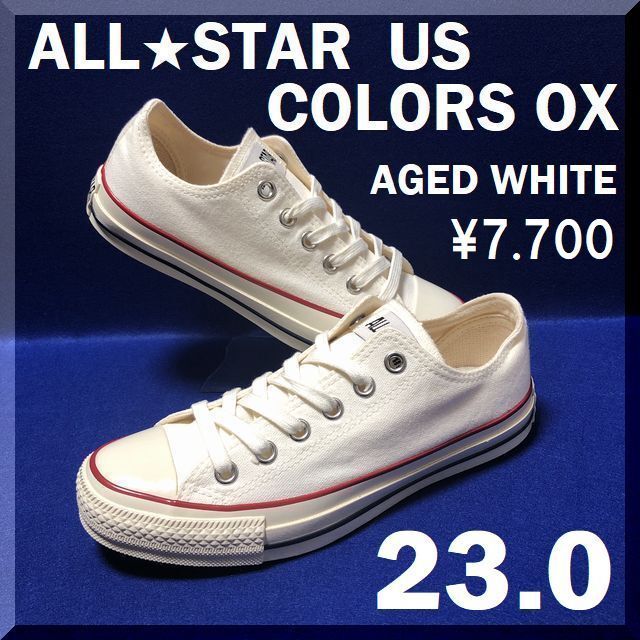 ALL STAR US COLORS OX AGED WHITE 23.0