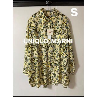 ユニクロ(UNIQLO)のUNIQLO MARNI ユニクロ マルニ オーバーサイズシャツ 長袖 花柄 S(シャツ/ブラウス(長袖/七分))